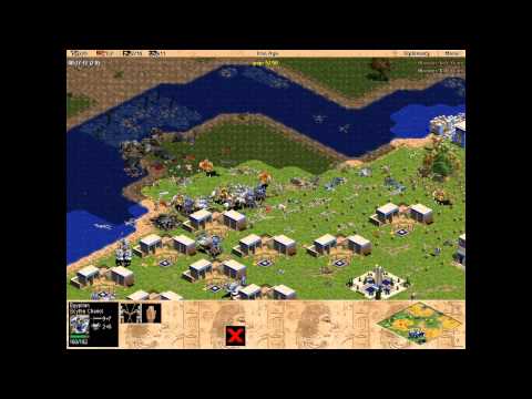 Egypt vs 7 Hardest Yamatos. Random map battle. Age of Empires. Rise of Rome