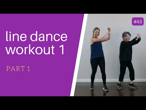 Easy Line Dance Workout 1 Part 1 | Seniors, Beginners
