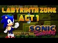 Sonic The Hedgehog Labyrinth Zone Act 1 Sega Mega Drive 1080p 60fps