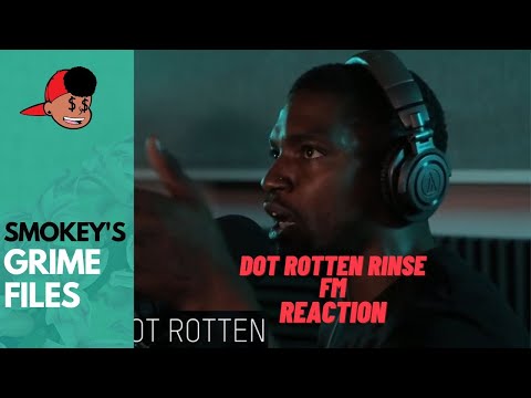 American Rapper First Time Hearing DOT ROTTEN - Rinse FM - P Money Diss Sir Spyro - (Grime Files)