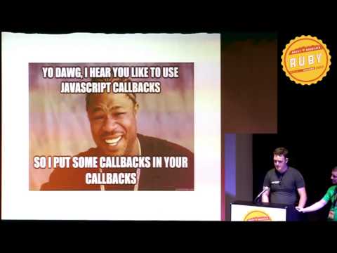 Rocky Mountain Ruby 2012 - A model walks into a JavaScript framework by Tony Navarre