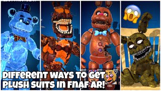 Different Ways To Get Plush Suits! II Fnaf AR!!!