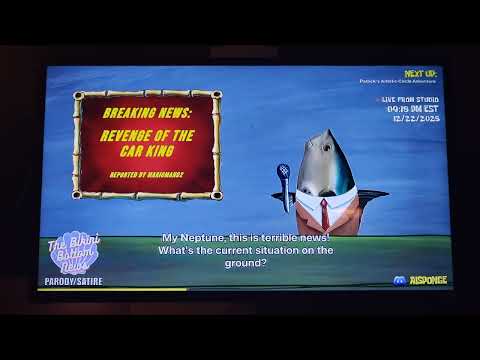 Breaking News: Revenge of the Car King. (AI Sponge Rehydrated)