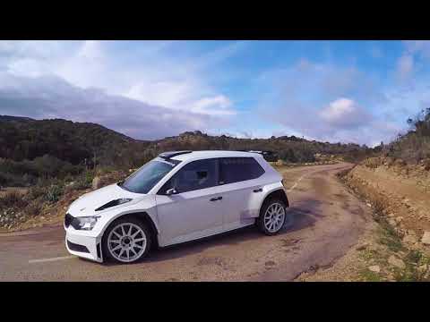 Skoda Fabia R5 Rally Car in Action J.PACCINI / T.EON