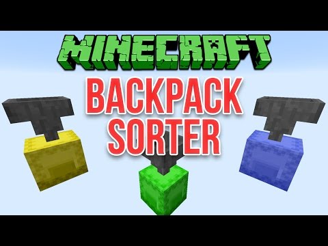 Minecraft 1.11: Backpack Sorter (Shulker Box Contraption) Tutorial Video