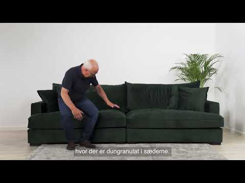 Grøn velour Sofa