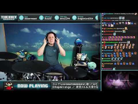 The8BitDrummer // Giga ft. Reol - LUVORATORRRRRY! (Yozora Mel, Amane Kanata and Mori Calliope cover)