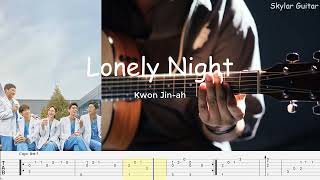 [Hospital Playlist OST 1] Kwon Jin Ah (권진아) - Lonely Night Fingerstyle Guitar Tabs