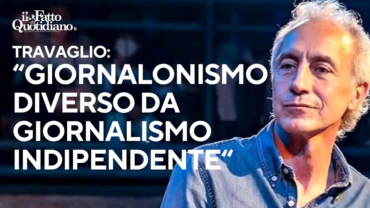 Travaglio: 'Giornalonismo, con interessi politici degli editori, falso giornalismo indipendente'