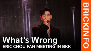 怎麼了 What&#39;s Wrong - ERIC CHOU “THE MOMENT” FAN MEETING IN BANGKOK | BrickinfoTV.com