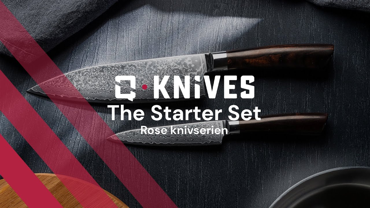 Produktvideo af Knivsæt - Starter Set - Rose (2 knive)