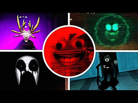 DOORS HARDCORE MOD All Jumpscares + Deer God, Shocker - New Monsters Jumpscares (Hotel Update)