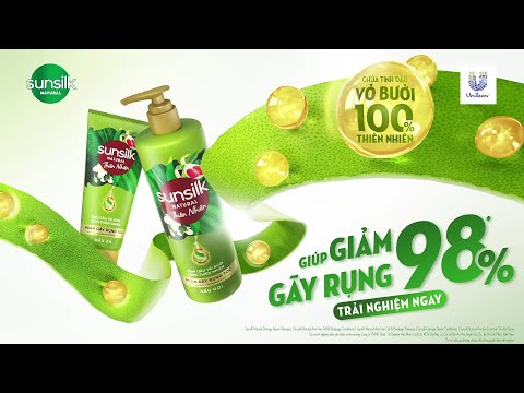 SUNSILK MỚI - GIẢM GÃY RỤNG 98%* VỚI TINH DẦU VỎ BƯỞI 100% THIÊN NHIÊN
