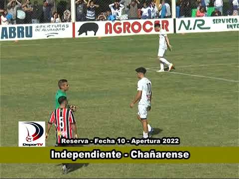 Div. Reserva: Independiente 1-1 Chañarense / Fecha 10 (Apertura) / - Liga Interprovincial - 17/04/22