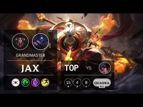 Jax Top vs Akali - KR Grandmaster Patch 9.15