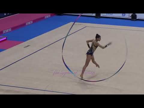Tania LAPAS DOMINGUES (POR) ribbon - 2015 Stuttgart worlds Qualifs