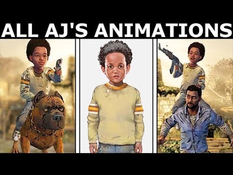 All AJ's Animations, Voices & Outfits - The Walking Dead: The Telltale Definitive Series