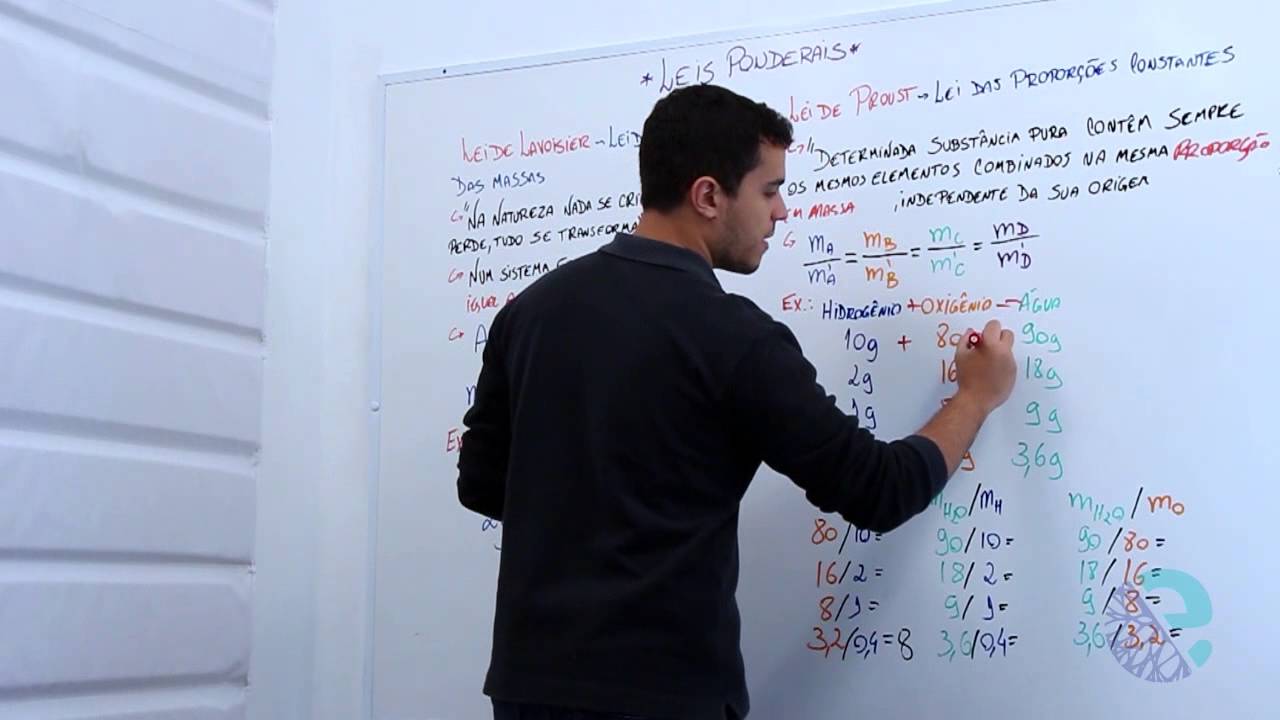 Leis ponderais: lei de Lavoisier e lei de Proust