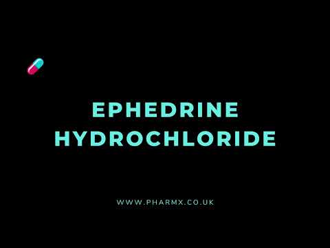 How to pronounce Ephedrine hydrochloride