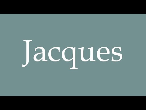 How to Pronounce ''Jacques'' Correctly in French