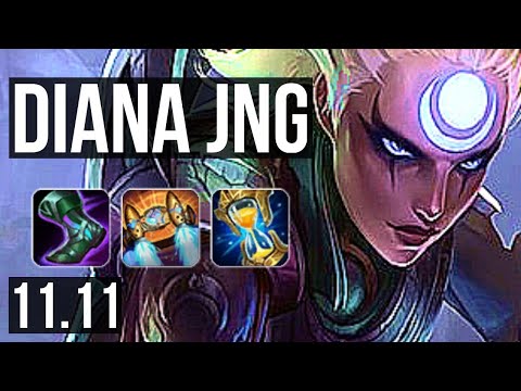 DIANA vs KARTHUS (JUNGLE) | 9/0/10, 66% winrate, Legendary | KR Grandmaster | v11.11