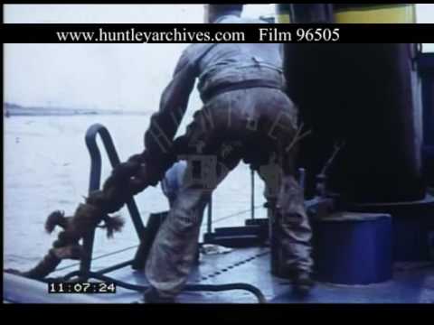 Barge Journey Hull To Newark, 1950s - Film 96505