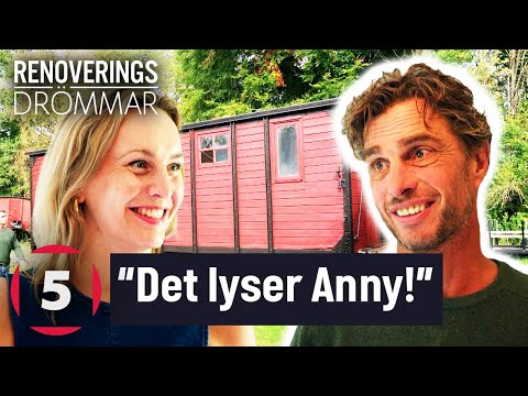Anders Öfvergård blir riktigt imponerad av Anny’s renoverade tågvagn | Renoveringsdrömmar | Kanal 5