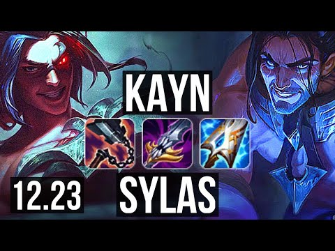 KAYN vs SYLAS (JNG) | 10/1/9, Rank 8 Kayn, Godlike | KR Grandmaster | 12.23