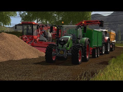 Ls 17 /Rübenernte in The Old Stream mit Fendt 724, john deere 7210r