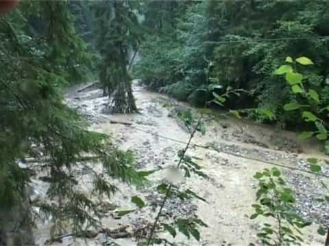inundatii valea vinulu 23 iulie 2010.wmv