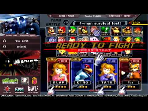 Landlocked - Burlap + Kyari vs. KingPotato + Tapiney - Melee - Doubles WR1