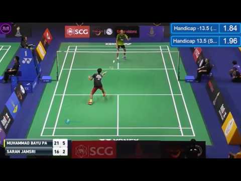 Thailand Masters 2017 Day1   Muhammad Bayu Pangisthu vs Saran Jamsri 0