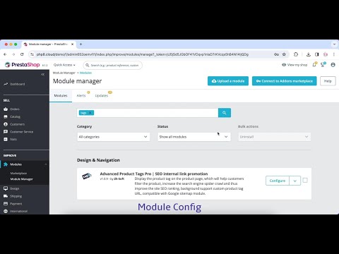 [PrestaShop Modules] - Product SEO Tag Manager - Tags Internal Linking Builder