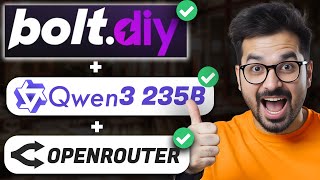 Bolt.DIY - Free Open Source AI Coder with QWEN 3 (Full Setup & Tutorial) | Access Bolt.new For Free