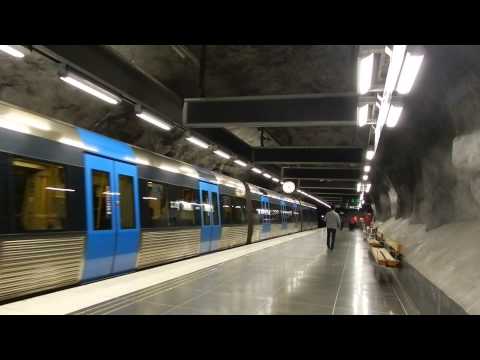 Stockholm - Metro departure at Stadshagen Station 2015 06 06