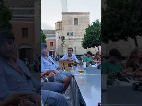 JUERGA FLAMENCA EN PLAZA DE SEVILLA por Javier Fute, Juanlu de Castro, La Cuarta Cuerda y Son Kaló