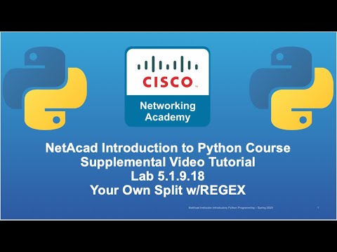 Cisco NetAcad Intro to Python Course - Supplement Lab Tutorial & Solution Set: Lab 5.1.9.18 w/REGEX