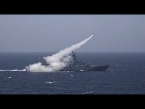 PN conducted Live Weapon firing of Anti-Ship Missiles from Surface & Aviation units