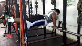 Sam and John - Feet Suspended Chain Push Ups