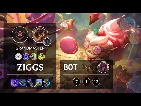 Ziggs Bot vs Xayah - KR Grandmaster Patch 10.3
