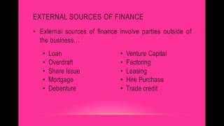 Screen Cast 1.3.5 Sources of Finance.wmv