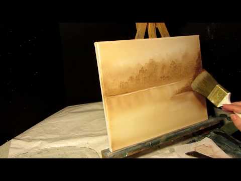 Unintentional asmr soft spoken oil painting "Serene Lake"