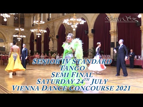 Vienna Dance Concourse 2021 - Senior IV Standard Tango WDSF - Semi Final - 24 July 2021