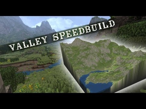 Minecraft - Valley speedbuild - P1 - Terrain+Environment