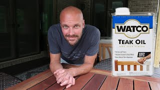 How to Refinish Outdoor Teak Furniture | Watco Teak Oil Review