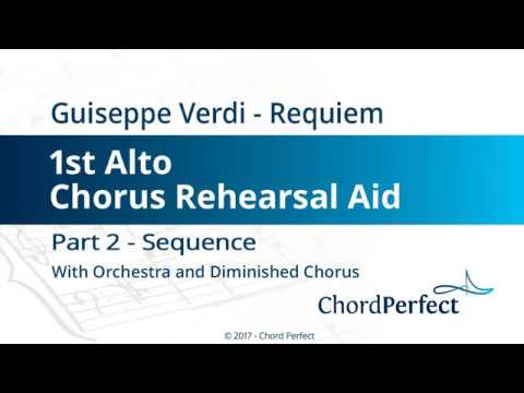 Verdi's Requiem Part 2 - Sequence  - 1st Alto Chorus Rehearsal Aid
