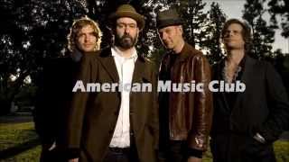 american music club - blue and grey shirt