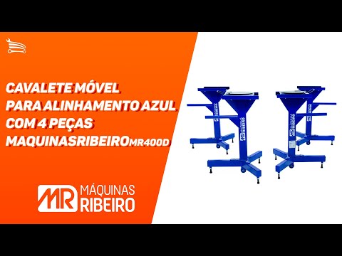4 Cavaletes Móvel MR400D Azul para Alinhamento - Video