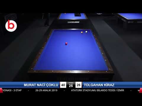 MURAT NACİ ÇOKLU & TOLGAHAN KİRAZ Bilardo Maçı - 2019 TÜRKİYE ŞAMPİYONASI 3.ETAP-FİNAL 1/16