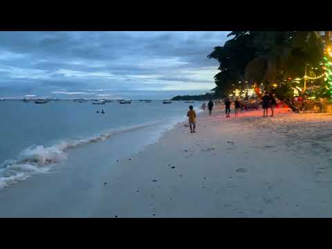 Dusk at the Alona Beach